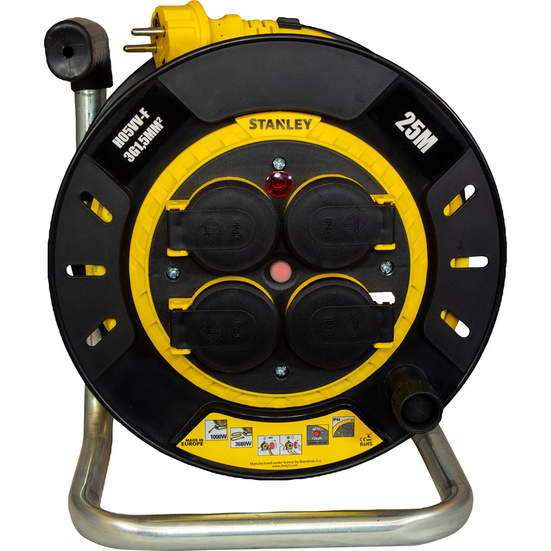 STANLEY H05VV-F SERISI 3*1,5 MM 25 MT MAKARALI UZATMA KABLO IP44 - SARI